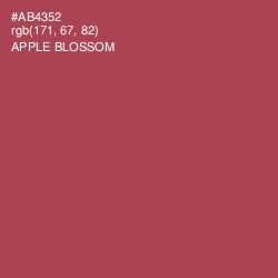#AB4352 - Apple Blossom Color Image